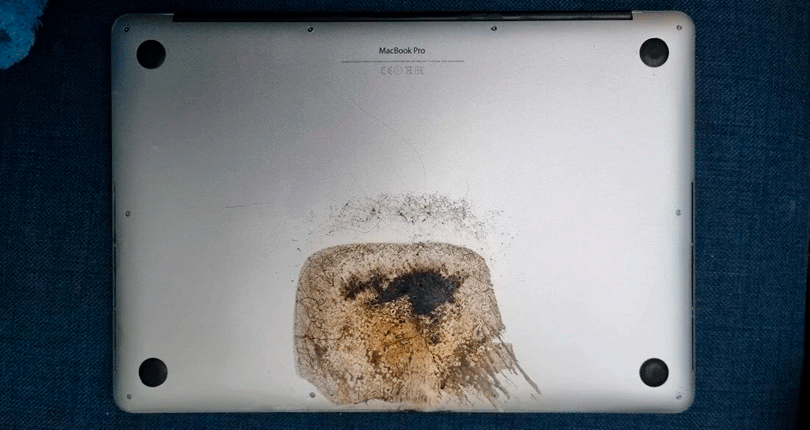 Apple MacBook Pro загорелся | Ремонт ноутбуков в Иркутске